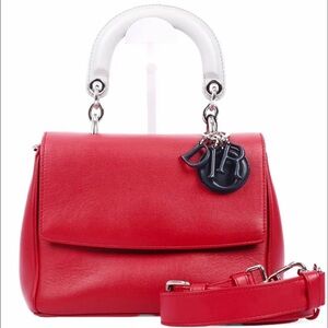 Christian dior Be Dior Red/navy Leather Women's Bag